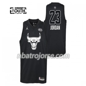 Barn Chicago Bulls Tröja Michael Jordan  23 2018 All Star Jordan Brand Svart Swingman